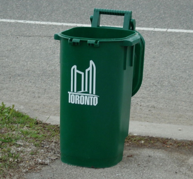    Image 1: <i>Green bin</i> in Toronto. Source: Wikimedia Commons, Creative Commons. Photo: NotYouHaha  