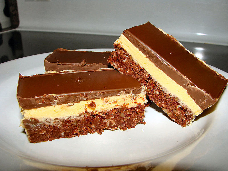 
        
        Image 1: <i>Nanaimo bars</i>. Source: Wikimedia Commons. Photo: S. Terris           