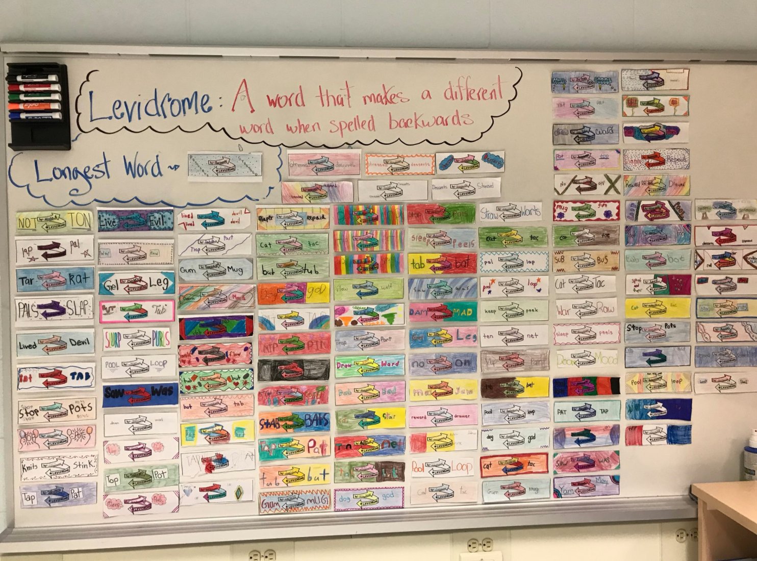 Image 2: A classroom whiteboard display in Brampton, ON. Photo: R. Budd.