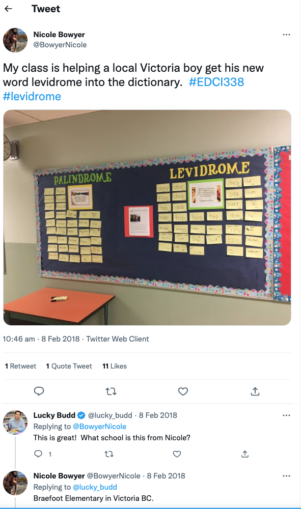 Image 1: A school bulletin board display in Victoria, BC. Photo: N. Bowyer.