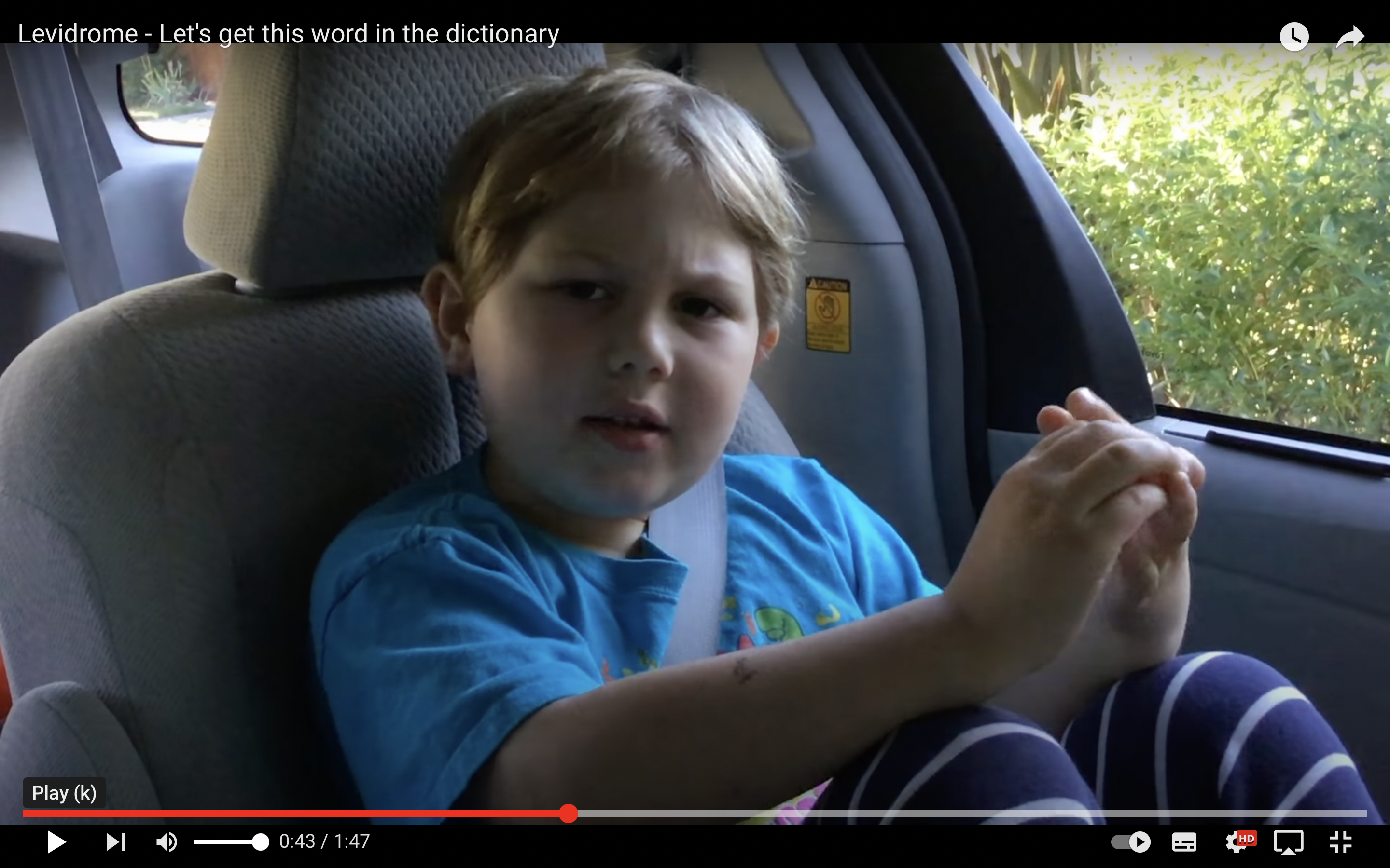 Image 4: Levi Budd in video re-enacting his moment of discovery. Video: LuckyBudd.