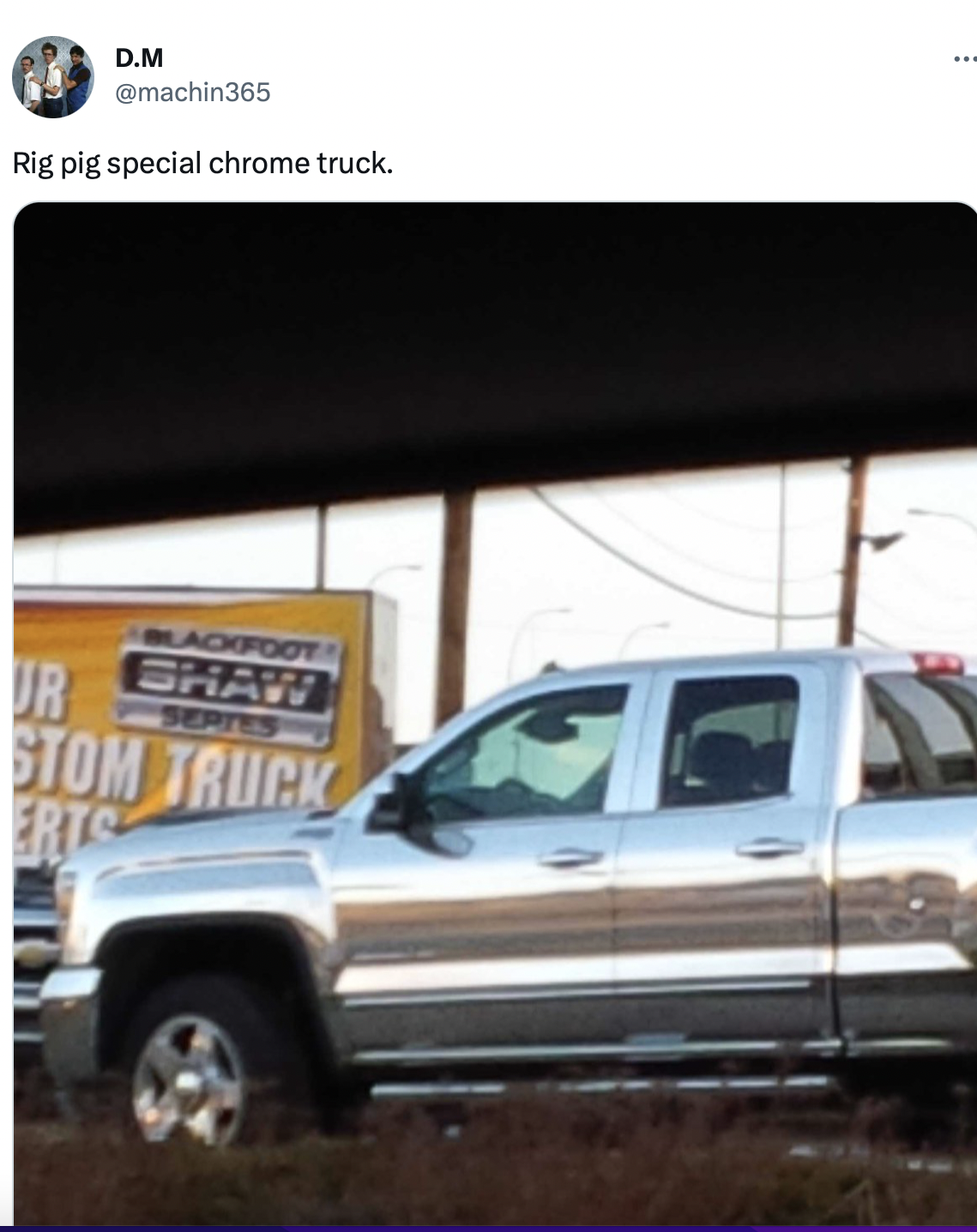 Image 1: An oversized, gleaming truck belonging to a proud <i>rig pig</i> on Twitter.